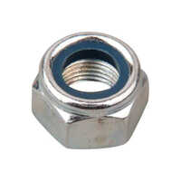 Industrial Stainless Steel Nylock Nut - Color: Silver