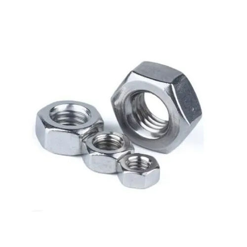 Silver Stainless Steel Hex Nut