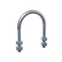 Stainless Steel U Clamp - Ss202/ss304/ss316 Medium Duty | Silver Color, Industrial Usage, Different Sizes Available