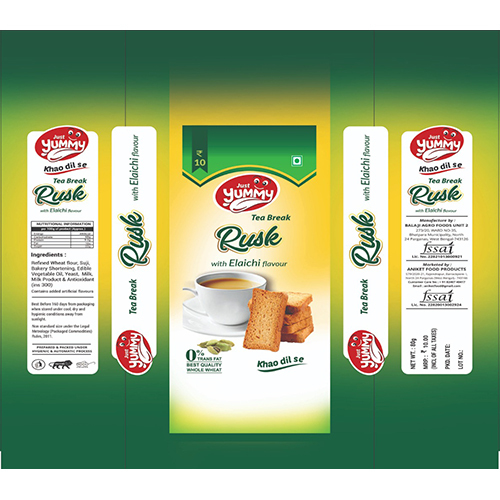 Yummy Rusk Packaging Pouch