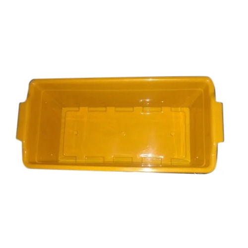 32x17x13cm Yellow Plastic Planter Tray Size: 32 Cm X 17 Cm X 13 Cm