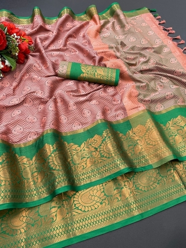 Casual Tansui Pan Pink Silk Saree