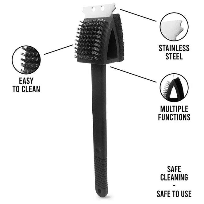 BLACK 2 SIDE USE BRUSH SCARP CLEANING BRUSH