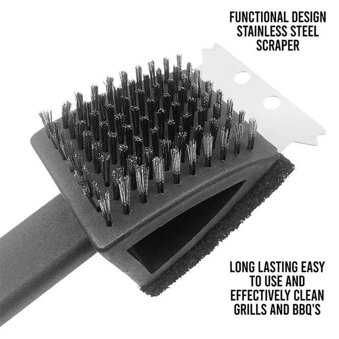 BLACK 2 SIDE USE BRUSH SCARP CLEANING BRUSH