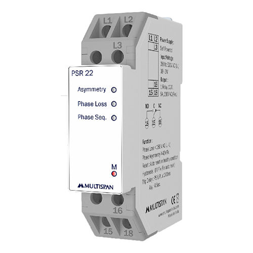 90x22.5x67.5mm Phase Sequence Relay