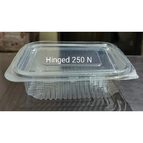 Transparent Pet Hinged Rectangular Box