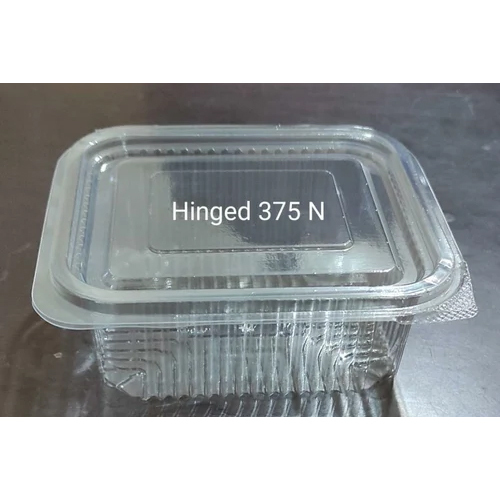 Transparent Pet Hinged Rectangular Box 375