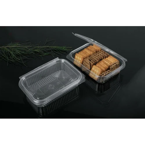 Standard Transparent Pet Hinged Rectangular Box