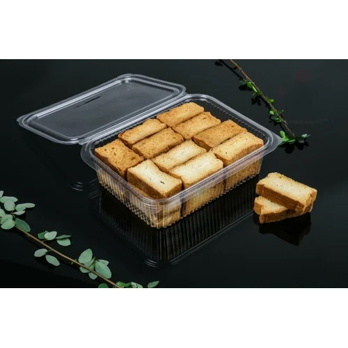 Transparent Pet Hinged Rectangular Box
