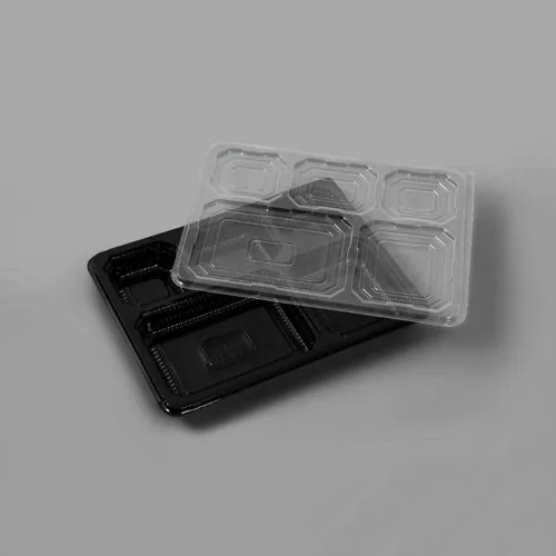 Black 5Cp Tray With Lid