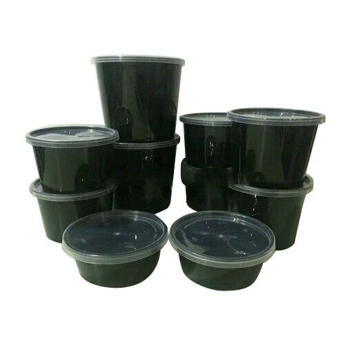 Plastic Black Food Grade Packaging Container