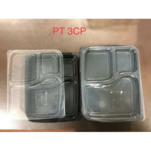 3 Cp Meal Tray With Lid