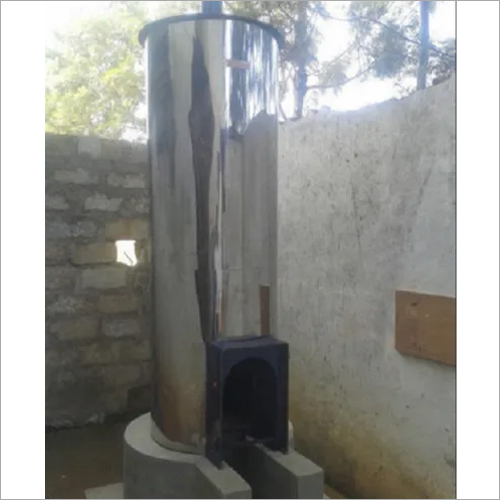 White Wood Fired 150 Liters Water Heater