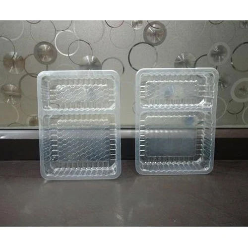 2 Compartment Disposable Tray