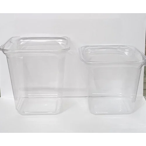 Transparent Pet Hinged Boxes All Shapes Round And Rectangular