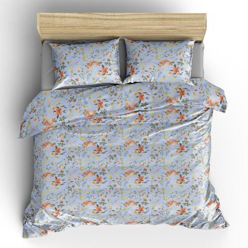 PRINTED BEDSHEET WITH 2 PILLOW COVER