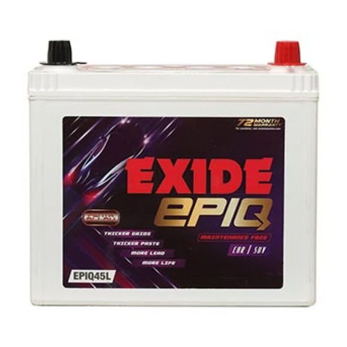 Exide Epiq 45l Battery Battery Capacity: 30 A 50ah