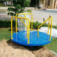Revolving Platform Merry Go Round - Iron Frame, Age 5-15 Years | High Tensile Strength, Smooth Finish, Corrosion Resistance, Abrasion Resistance