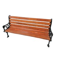 Garden Brown Iron Bench