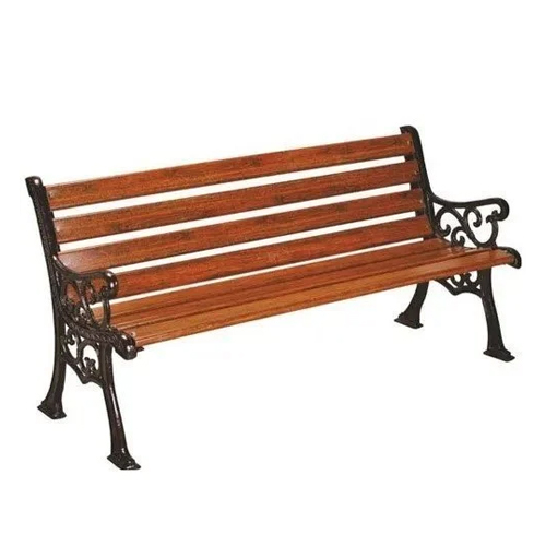 Garden Brown Iron Bench