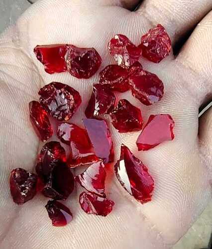 premium crystalline shinny red Glass Crushed cullet Stone for Terrazzo application