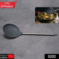 Silicone Slotted Spoon For Kitchen Use - Silicone Material, 35x10x6 Cm Dimensions, Mix Color | Versatile Kitchen Tool For Cooking And Serving