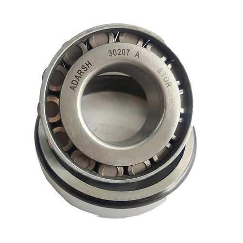 30207 Steel Roller Bearing - Steel Material, Different Available Sizes, Silver Color | Industrial Use, Reliable Performance, Versatile Applications