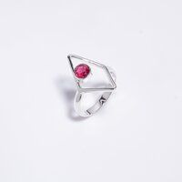 Peridot Faceted Gemstone 925 Sterling Silver Ring women fashion Jewelry