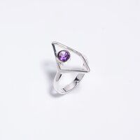 Peridot Faceted Gemstone 925 Sterling Silver Ring women fashion Jewelry