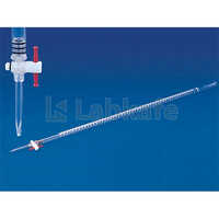 Polylab Burette - Polypropylene, 25ml, 50ml, 100ml Capacity | Excellent Clarity, Very Good Chemical Resistance