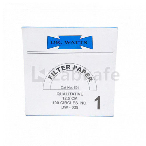 Filter Paper Pkt (Doctor Watt Make) Dia 12.5cm Hand Made