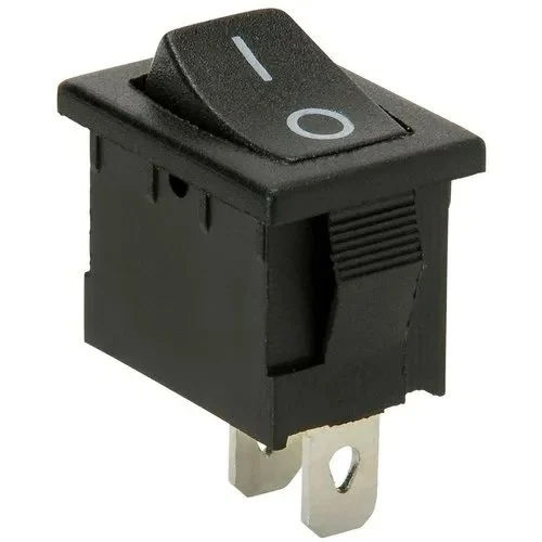 Black 230 V Rocker Switch