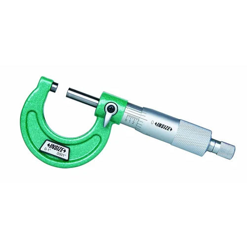 Green And Silver Insize Stainless Steel Outside Micrometer