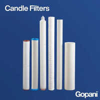 Candle Filters - Polypropylene, 9.75" to 70" Sizes | Industrial Depth Filter Cartridge, Round Shape, Gray Filter Media