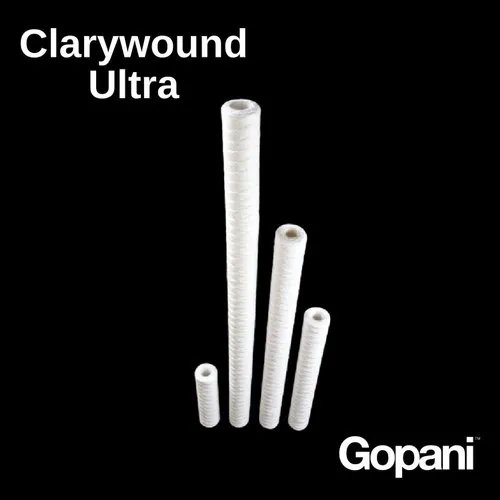 Clarywound Ultra Polypropylene Yarn Wound Filter Cartridges With Gradient Pitch
