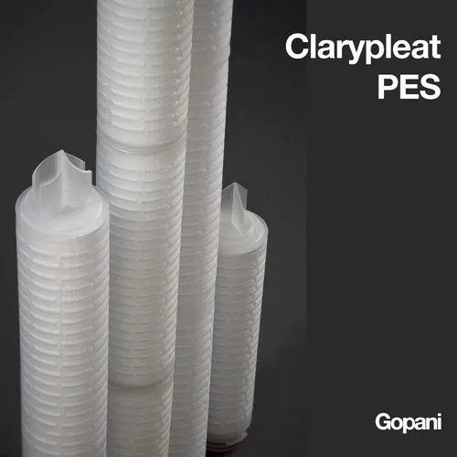 Clarypleat Polyethersulphone Membrane Pleated Filter Cartridge For Pharmaceutical Hydrophilic