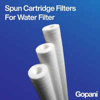 Spun Cartridge Filters For Water Filter - Industrial Depth Filter Cartridge , Round Shape , White Color