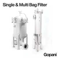 Multi Bag Filter - Pp, Nylon, Polyester Material , Round Shape For Industrial Applications In White