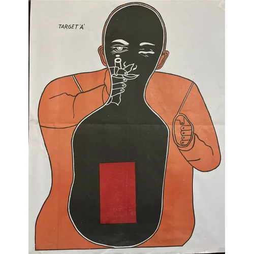 Target Paper Fig-A - Paper, Square Shape | Brown Color, Industrial Application, Ideal for Shooting Sports