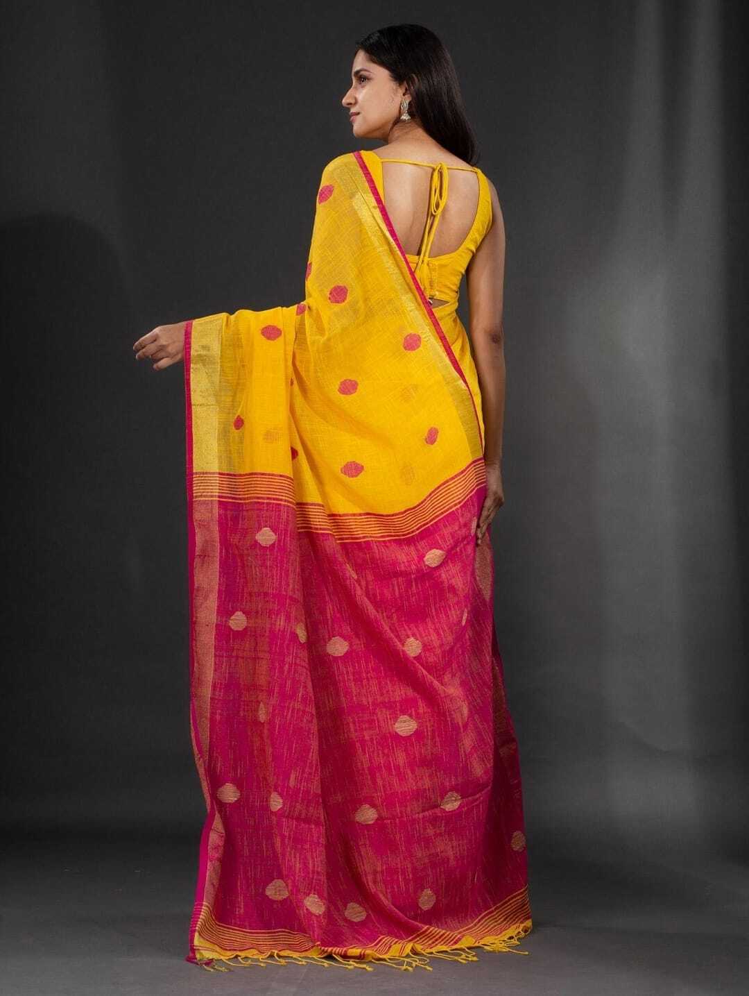 Linen Ball Saree