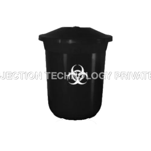 Black Dustbin With Lid