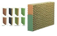 Cellulose Pad - Dimensions: 600x600x50 Mm To 1800x600x300 Mm, Color: Brown & Green-brown | Ideal For Humidification In Industrial & Commercial Applications
