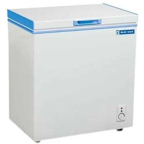 White Blue Star Hard Top Chest Freezers