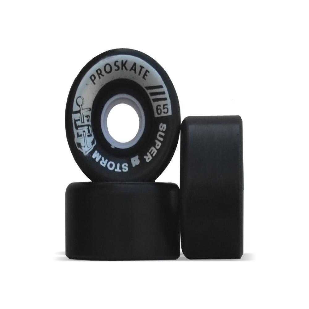Proskate Super Storm Road Skate Wheel Qsw 259 - Color: Black