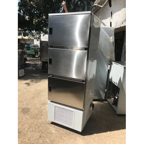 Silver Commercial Refrigerator