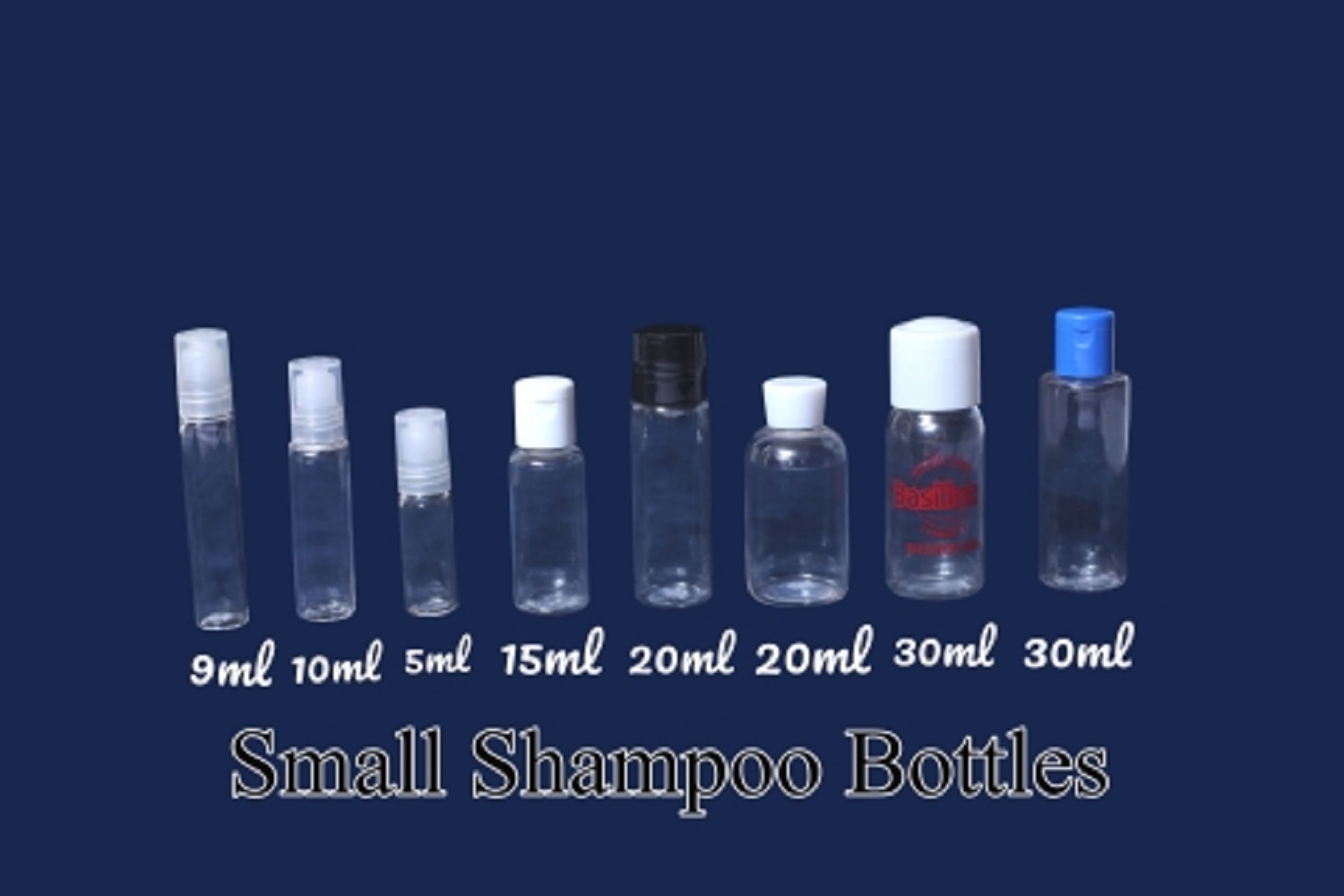 Small shampoo bottles