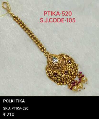 GOLD PLATED CHAND STYLE TIKA