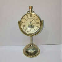 Golden Brass Table Antique Clock