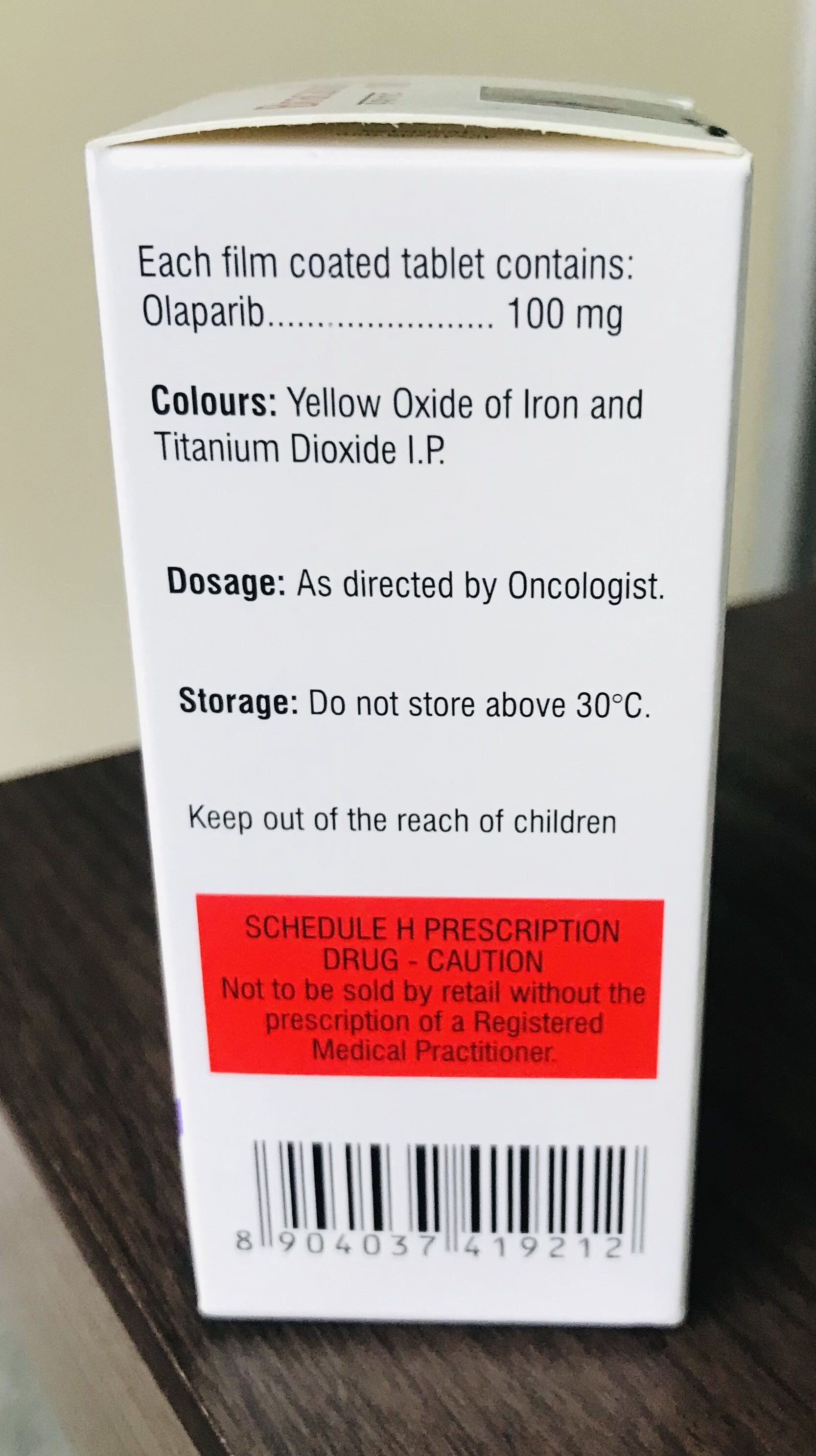 100MG Olaparib Tablets