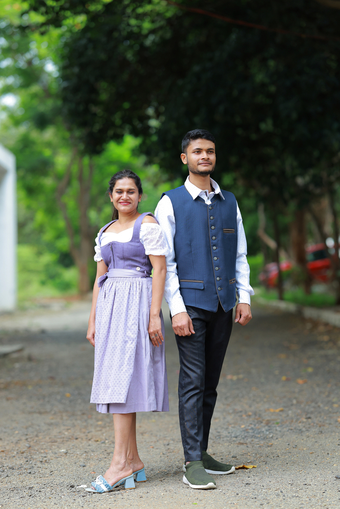 Ladies Dirndl Dress with Vest Coat